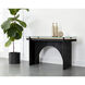 Adora 60 X 20 inch Clear / Black Console Table
